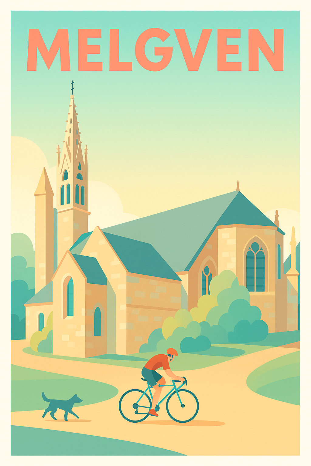 Affiche de Melgven - Charme et sérénité au détour d'une route