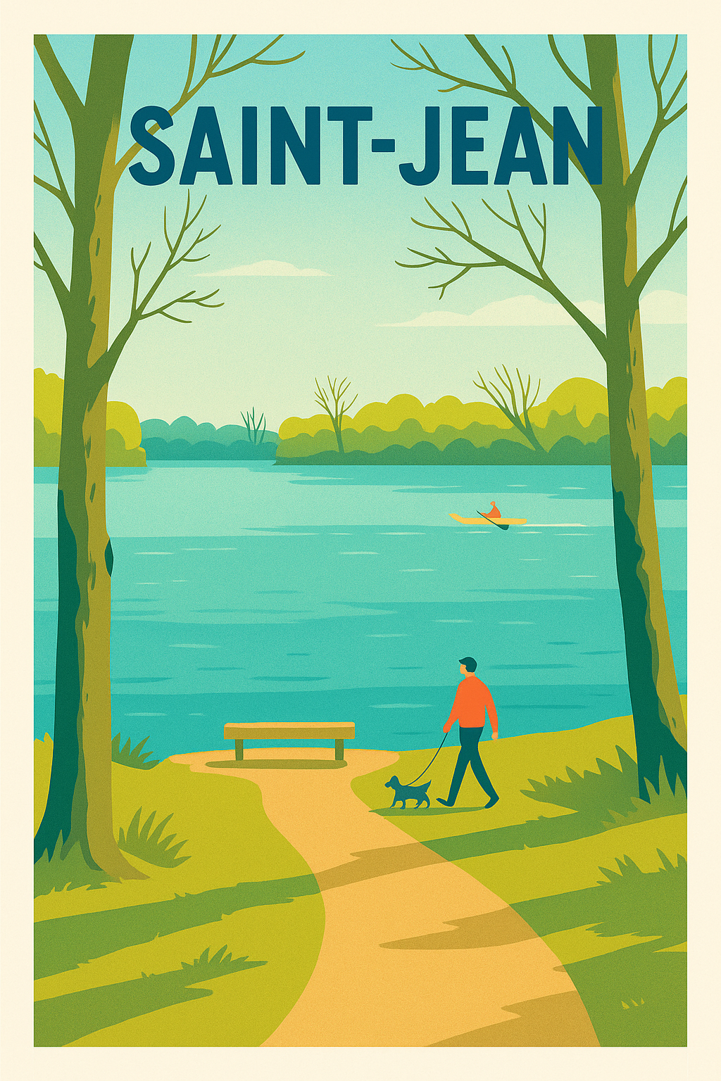 Affiche de Saint-Jean - Évasion paisible au bord de l'eau