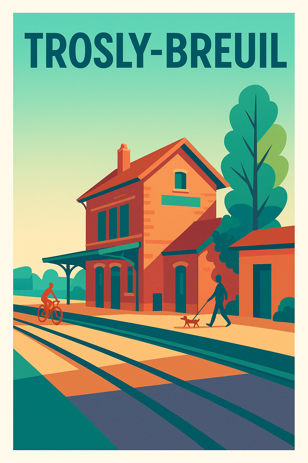 Affiche de Trosly-Breuil - Charme paisible au bord des rails
