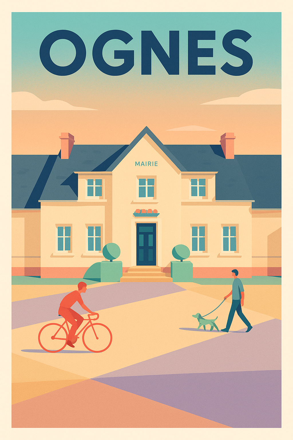 Affiche de Ognes - Charme paisible de la Mairie