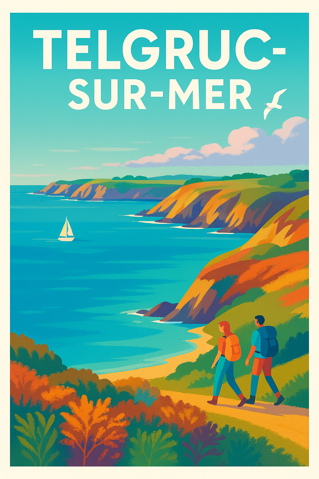 Affiche de Telgruc-sur-Mer - Évasion et nature au bord de l'Atlantique