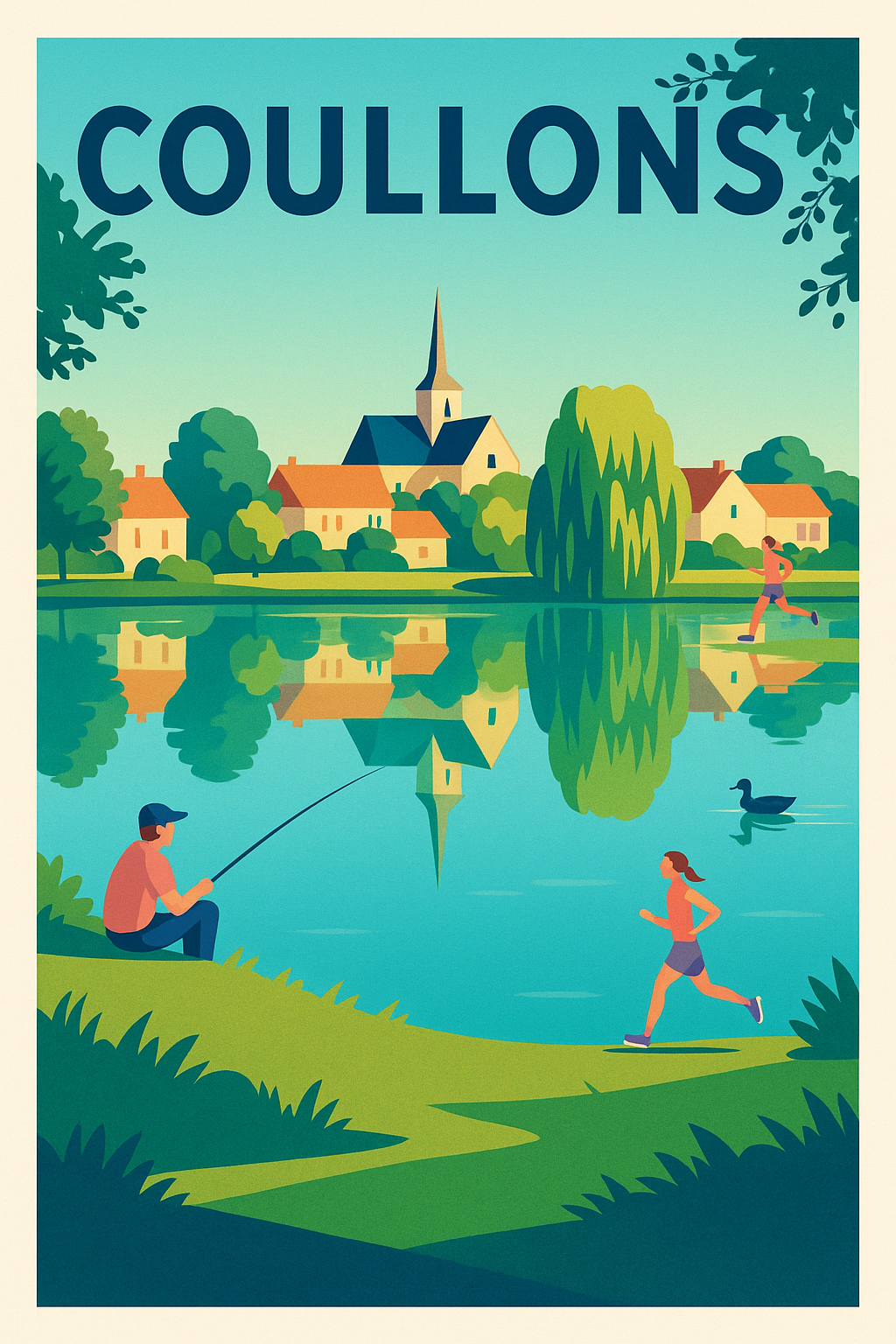 Affiche de Coullons - Tranquillité au bord de l'eau