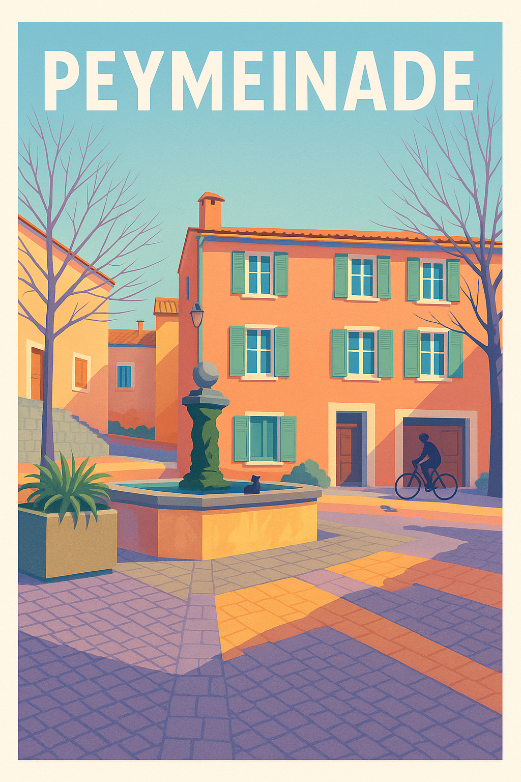 Affiche de Peymeinade - Charme authentique et lumière méditerranéenne