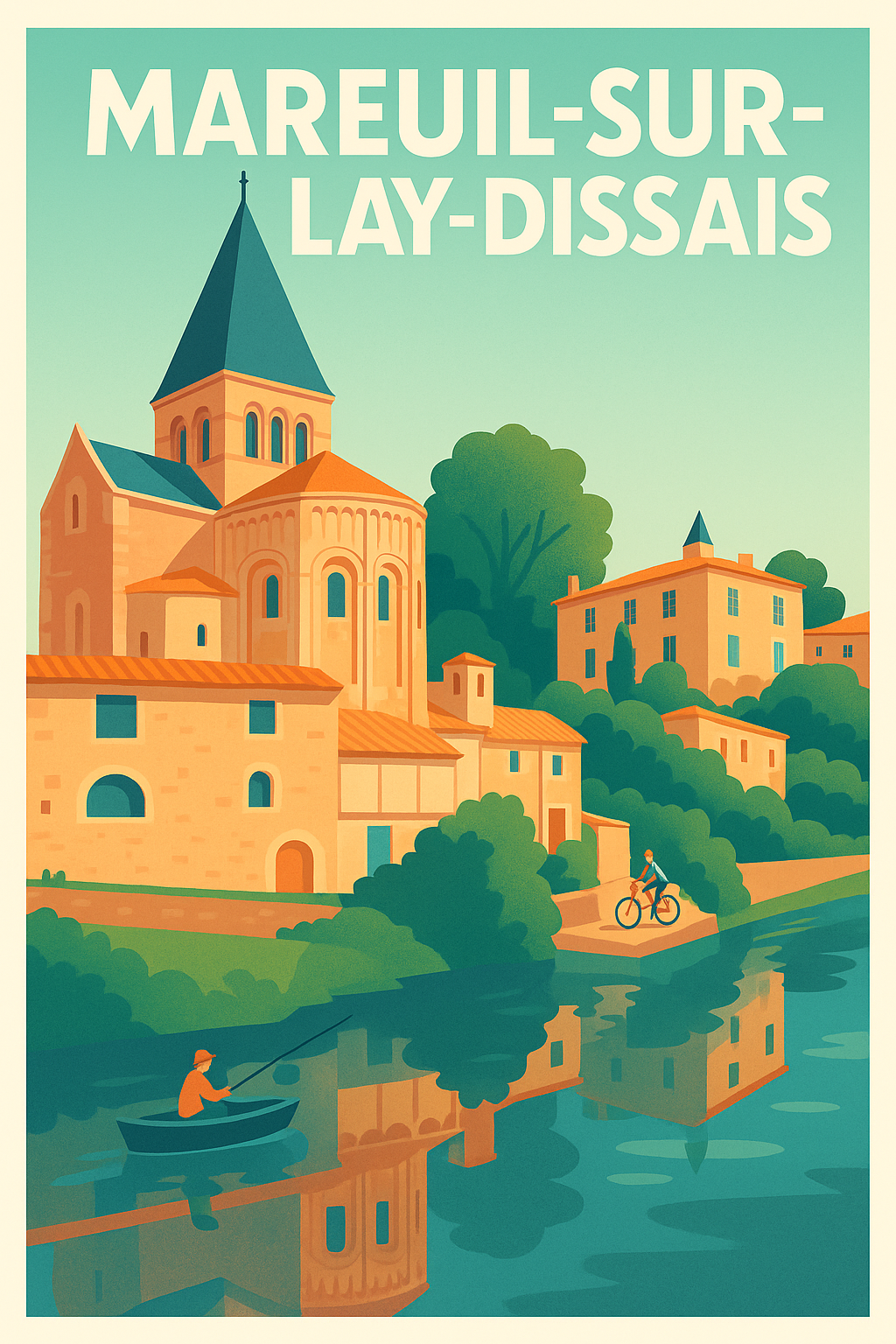Affiche de Mareuil-sur-Lay-Dissais - Charme et Sérénité au Bord de l'Eau