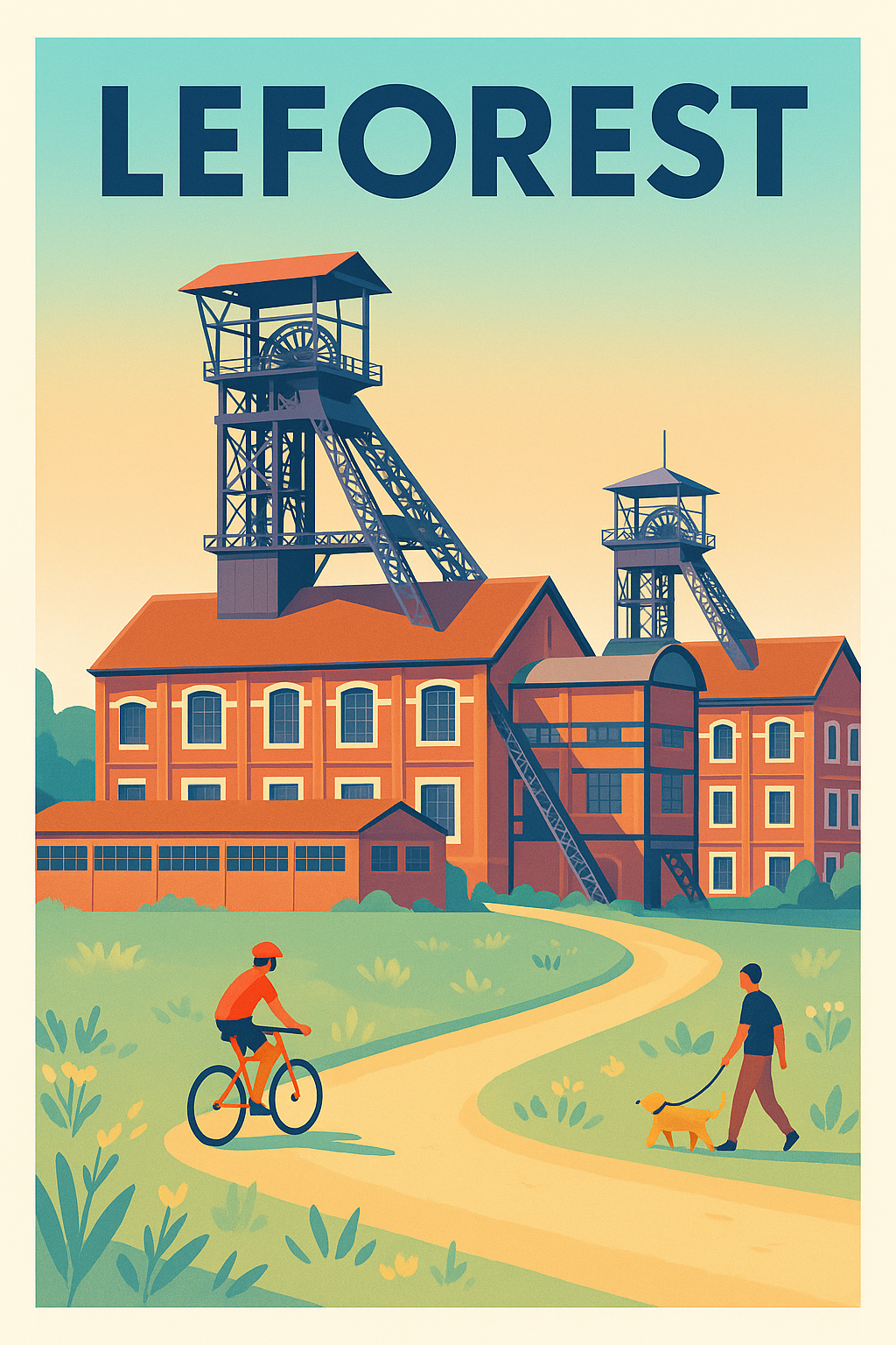 Affiche de Leforest - Patrimoine industriel et douceur de vivre