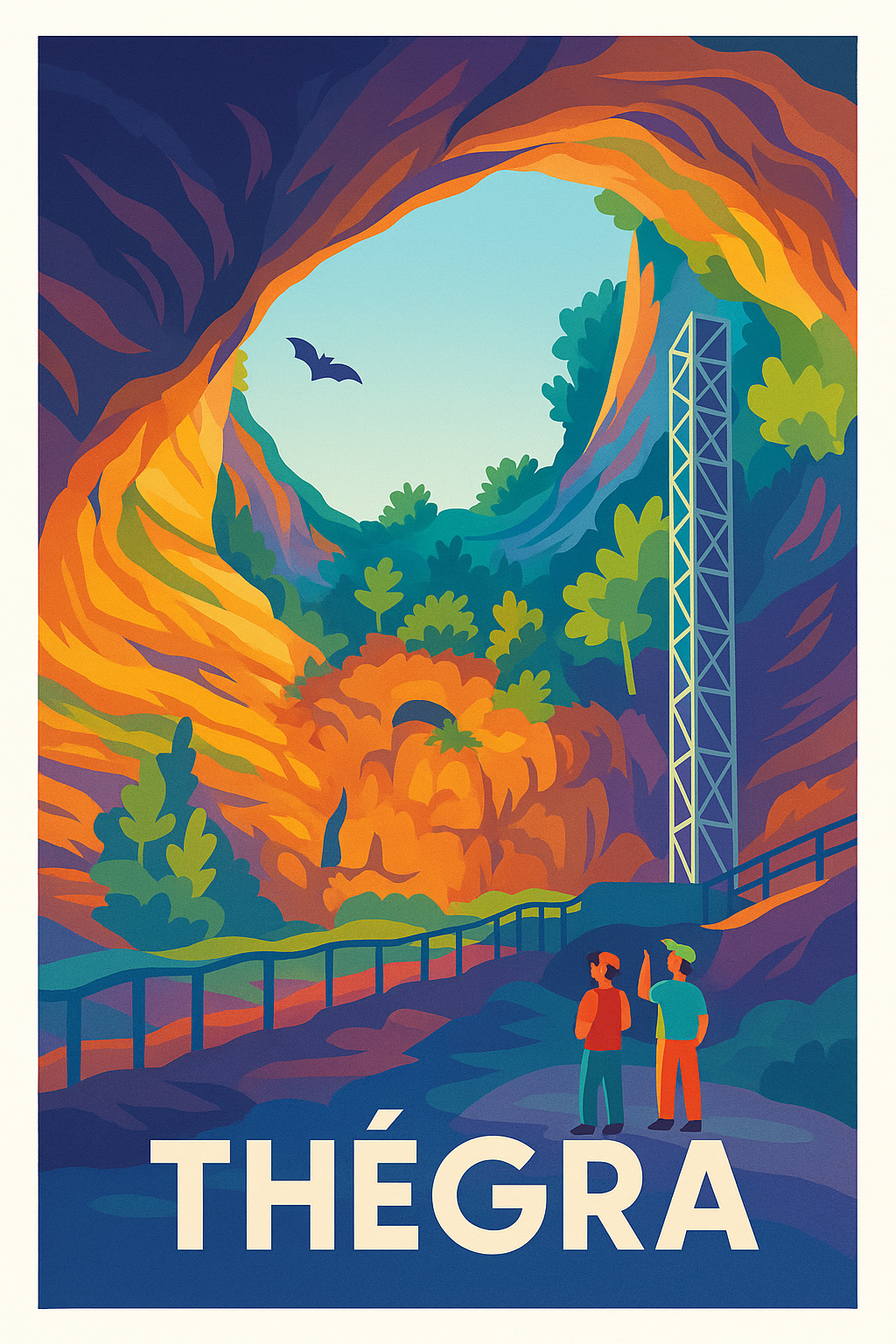 Affiche Thégra — Explorez les merveilles naturelles cachées · poster d'art de Thégra