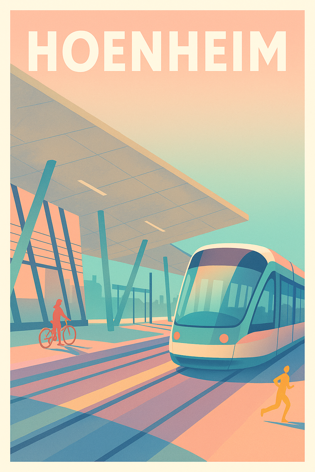 Affiche de Hoenheim - Vibrations urbaines modernes
