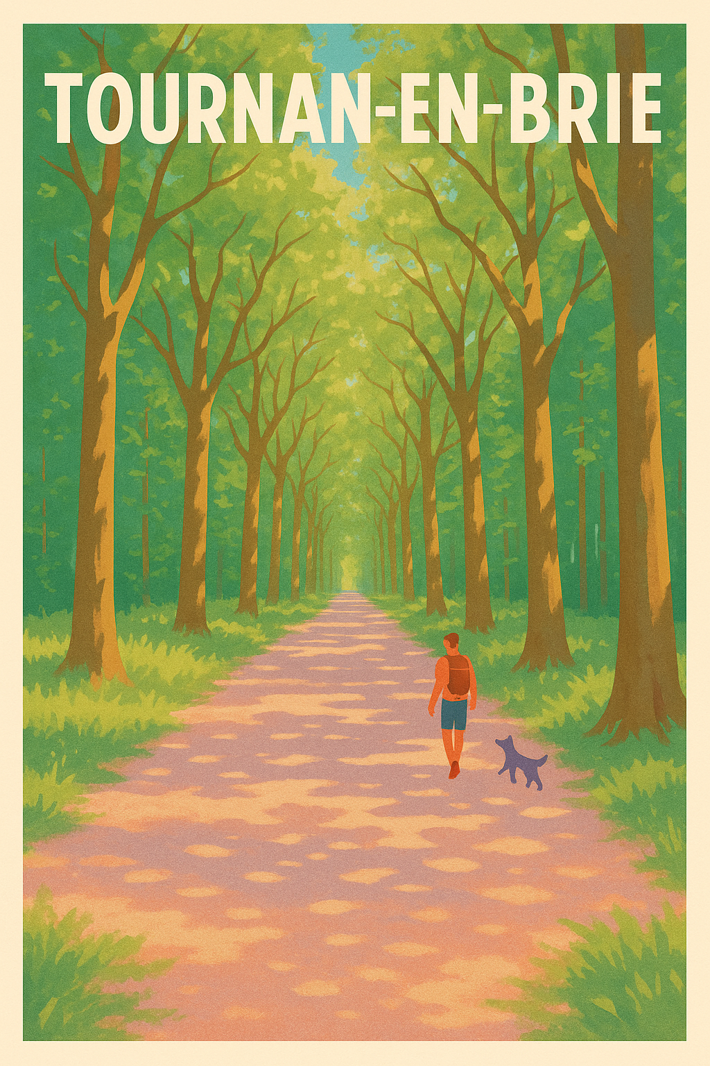 Affiche de Tournan-en-Brie - Promenade bucolique au cœur des allées boisées