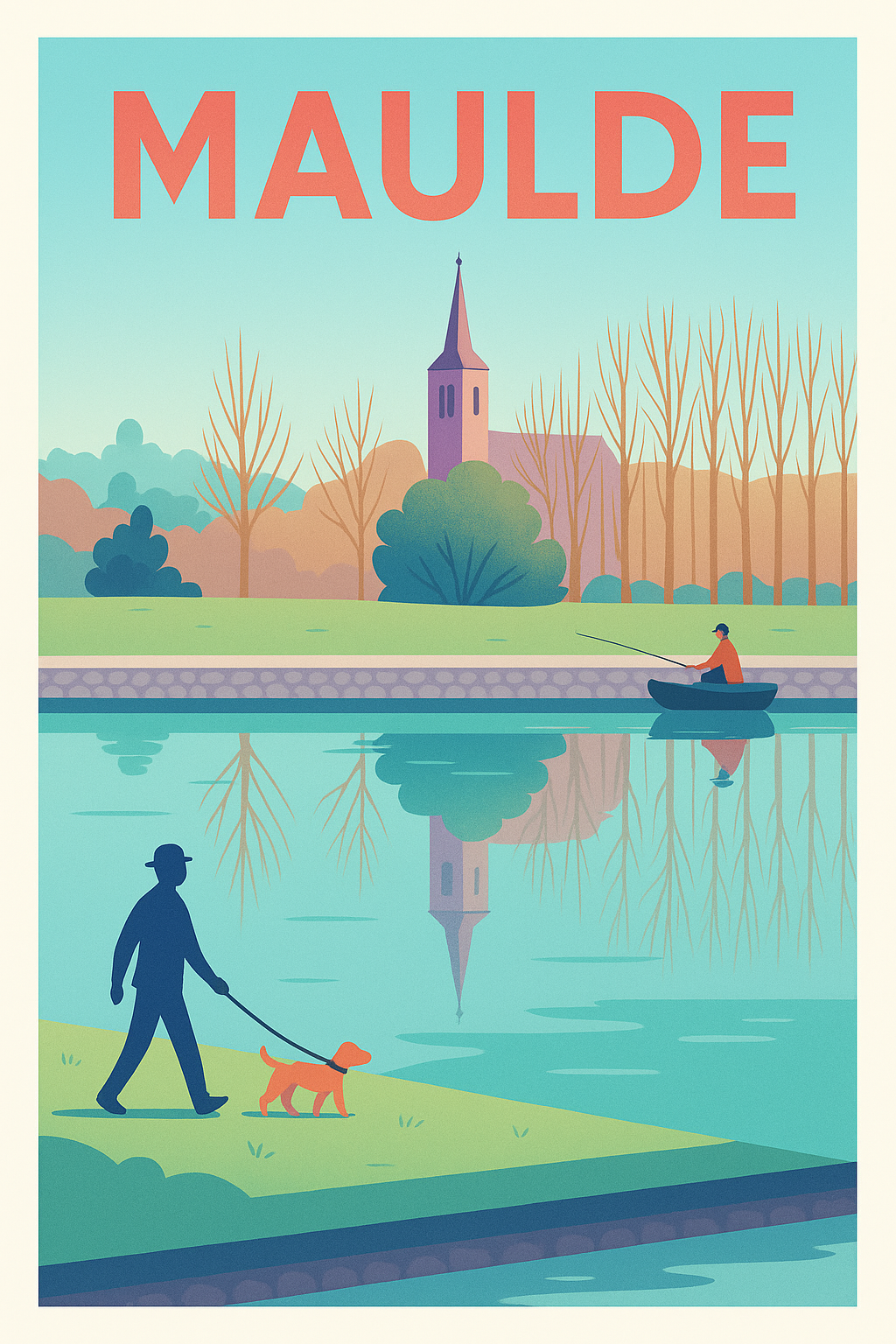 Affiche de Maulde - Sérénité au fil de l'eau