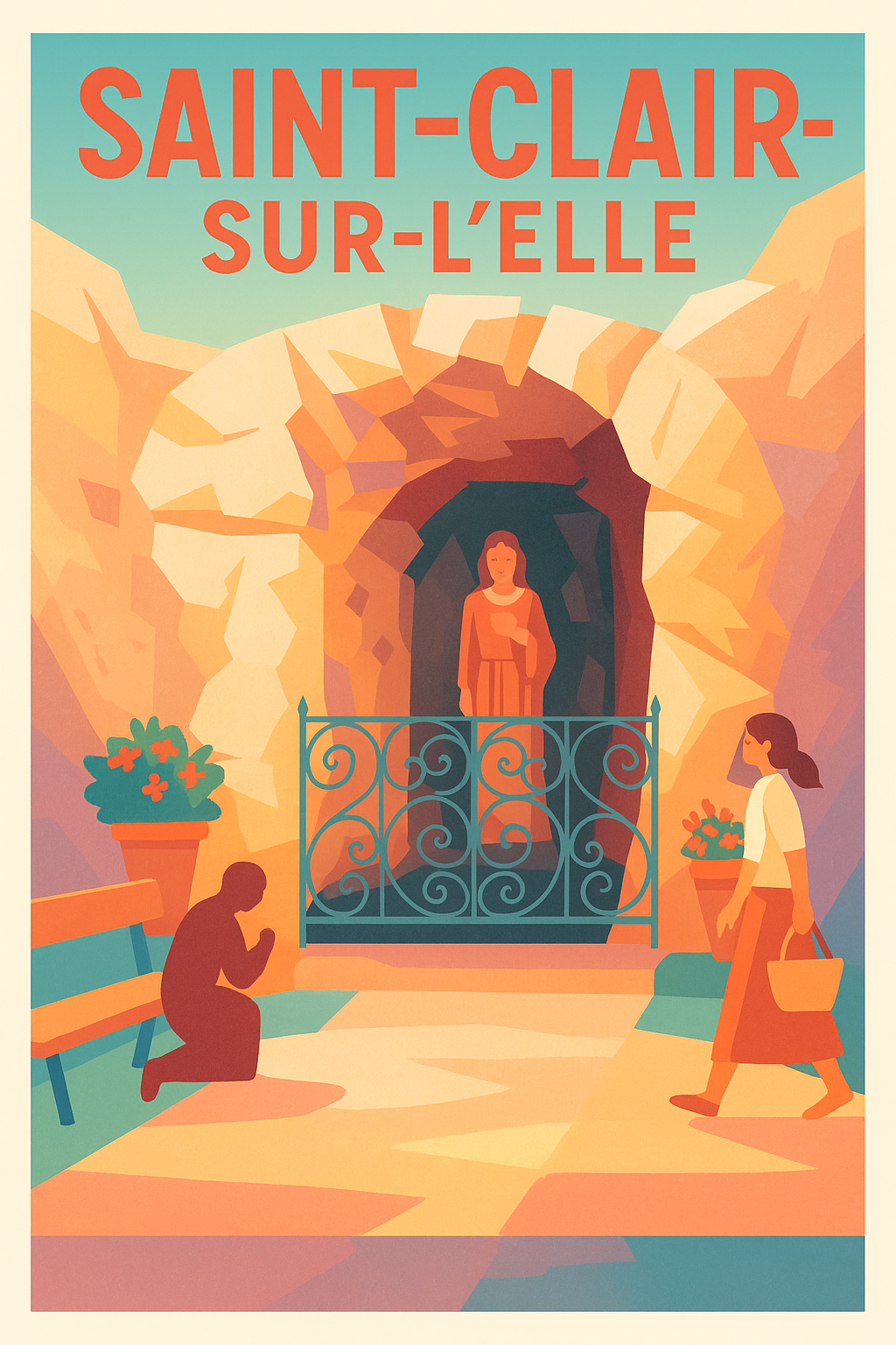 Affiche de Saint-Clair-sur-l'Elle - Un lieu de recueillement et sérénité