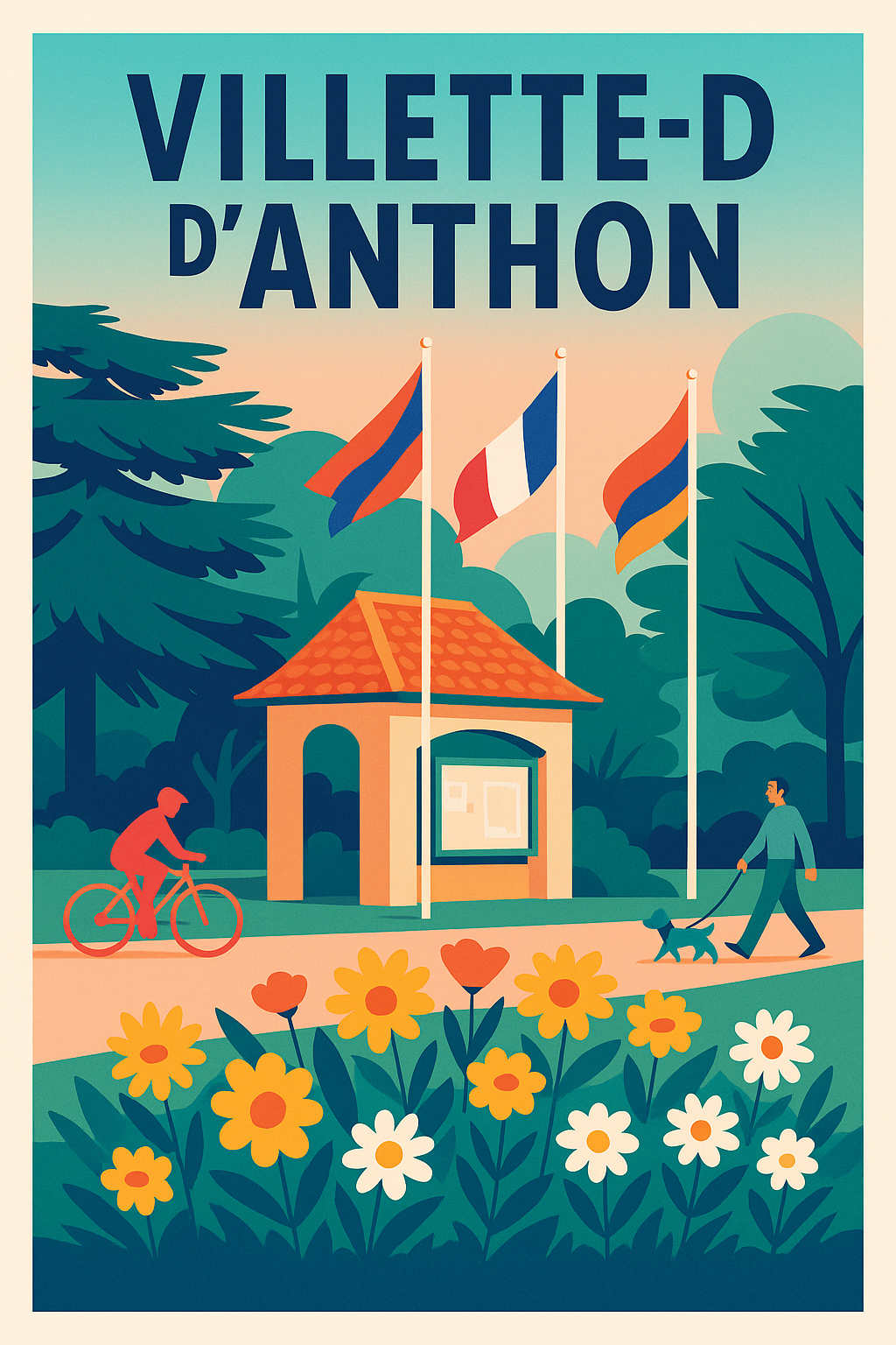 Affiche de Villette-d'Anthon - Charme paisible et nature animée