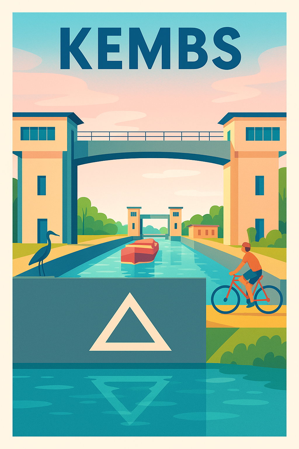 Affiche de Kembs - Harmonie entre nature et architecture