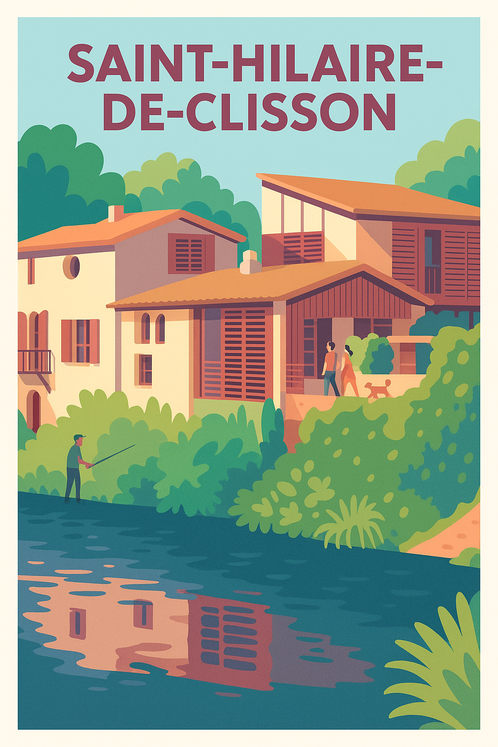 Affiche de Saint-Hilaire-de-Clisson - Charme et sérénité au fil de l'eau