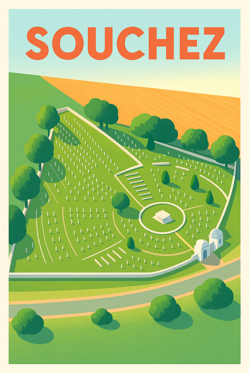Affiche de Souchez - Patrimoine et Sérénité en Verdure