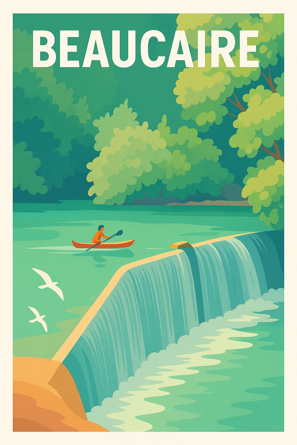 Affiche Beaucaire — Havre de paix et nature apaisante · poster d'art de Beaucaire