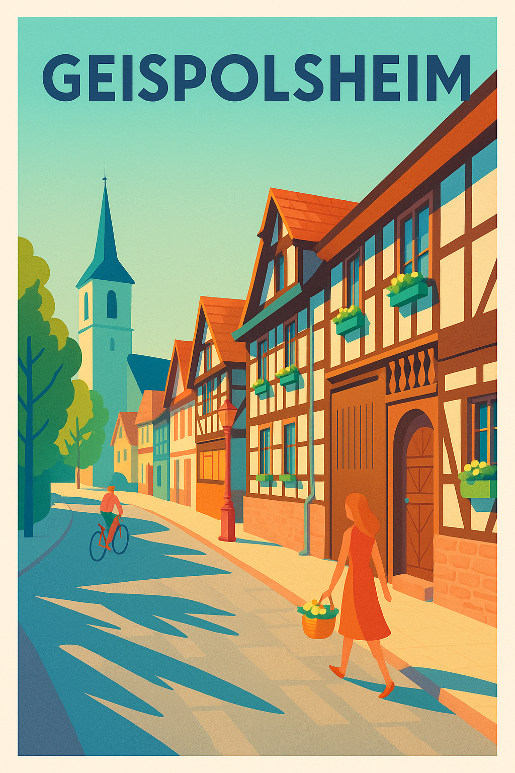 Affiche de Geispolsheim - Charme alsacien et douceur de vivre