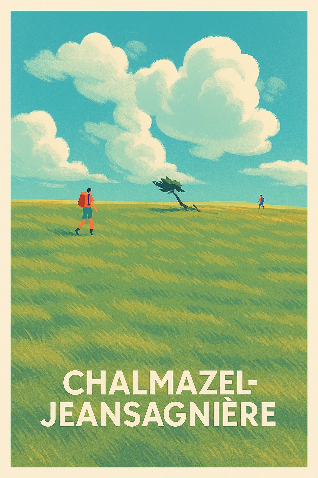 Affiche Chalmazel-Jeansagnière — Évasion nature et grand air · poster d'art de Chalmazel-Jeansagnière