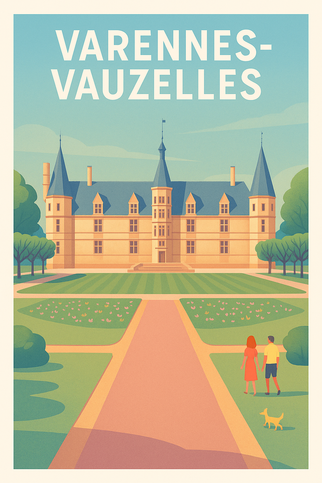 Affiche de Varennes-Vauzelles - Découvrez le charme intemporel du patrimoine