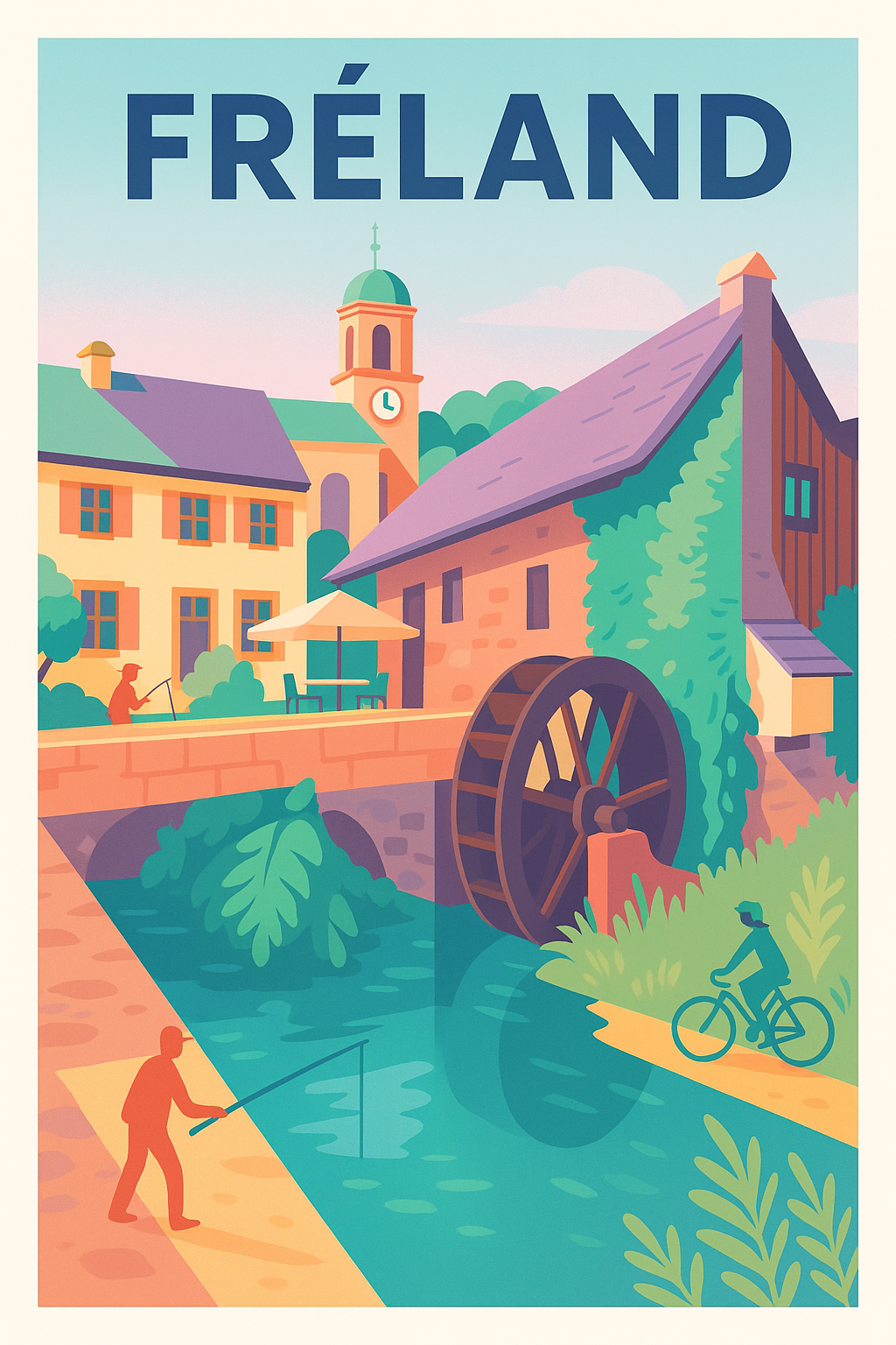 Affiche de Fréland - charme bucolique au fil de l'eau