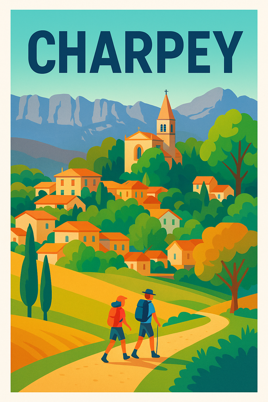 Affiche de Charpey - L'évasion au cœur d'un village coloré