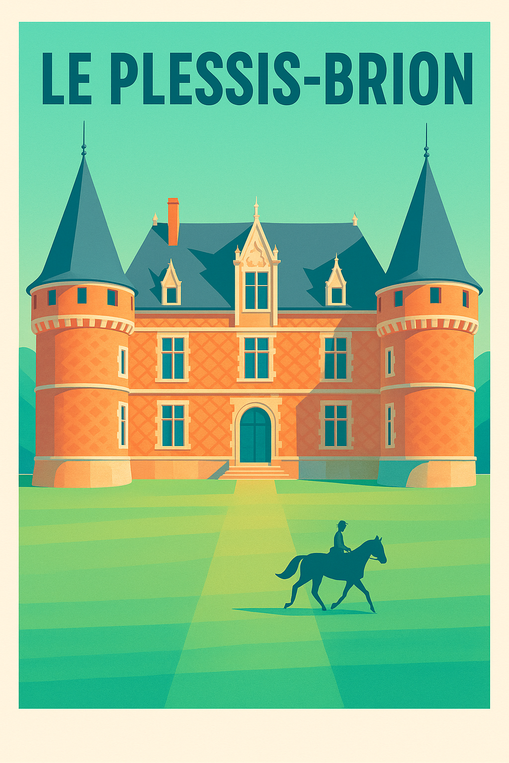 Affiche de Le Plessis-Brion - Élégance et patrimoine à cheval