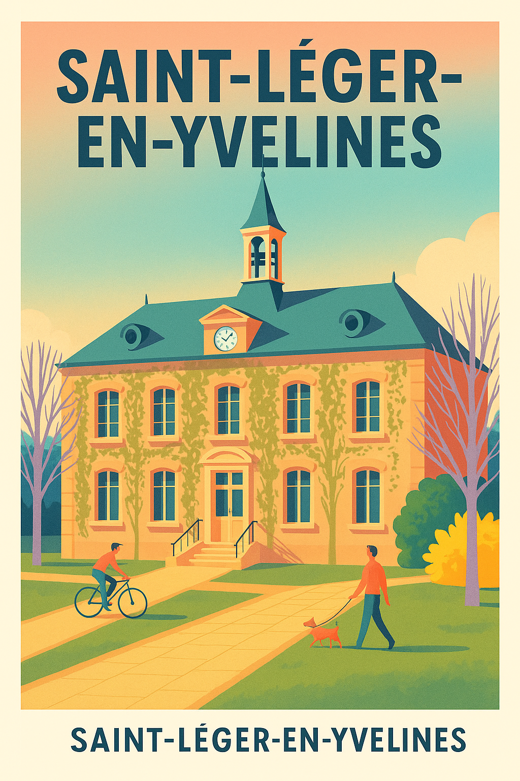 Affiche de Saint-Léger-en-Yvelines - Charme et sérénité au cœur de la nature