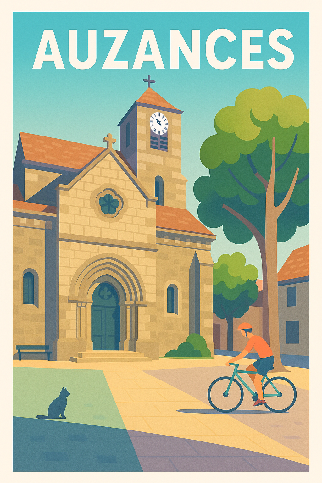 Affiche de Auzances - Charme et sérénité au cœur d'une ville authentique