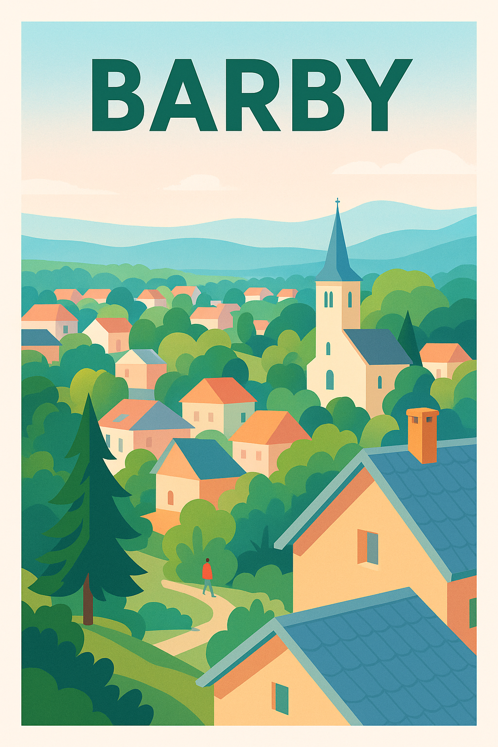 Affiche de Barby - Tranquillité nichée au cœur de la nature