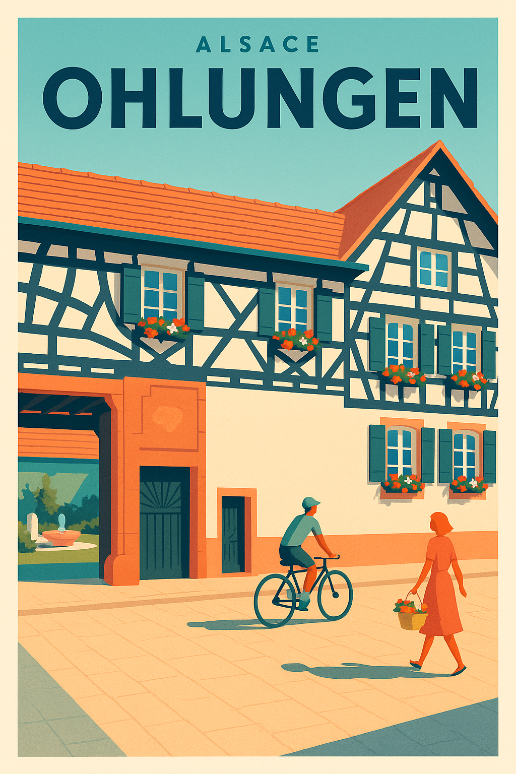 Affiche de Ohlungen - Charme d'Alsace au fil des rues