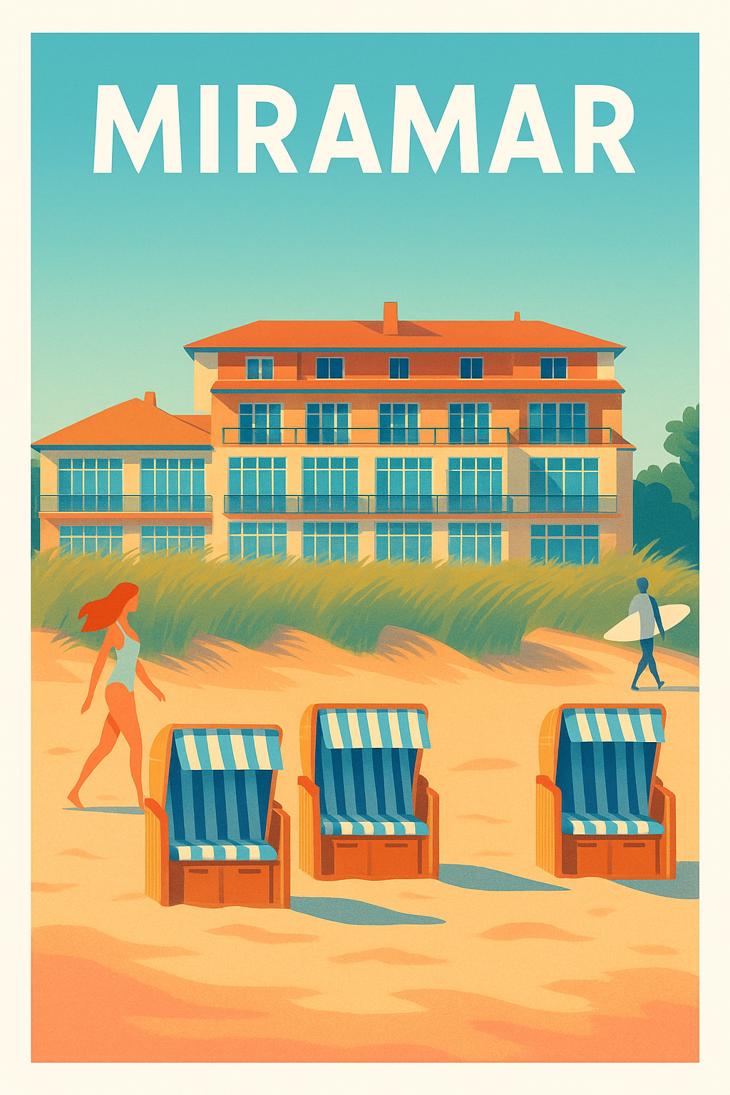 Affiche de Miramar - Évasion balnéaire au bord de l'océan