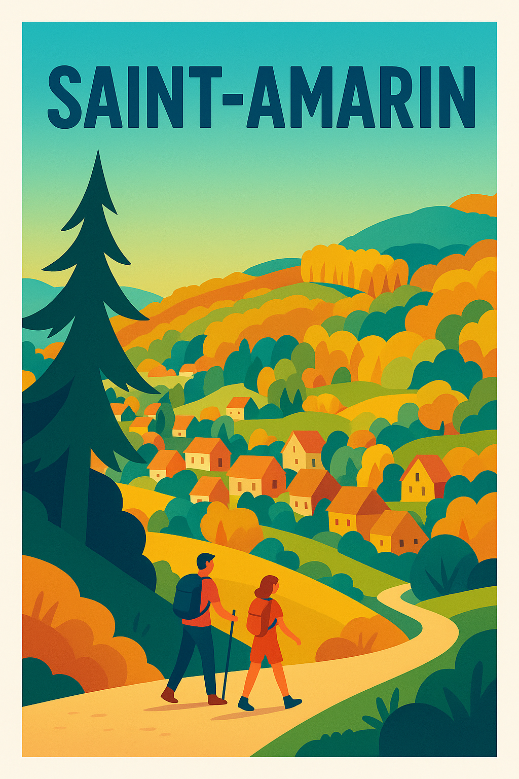 Affiche de Saint-Amarin - Évasion nature au cœur des Vosges
