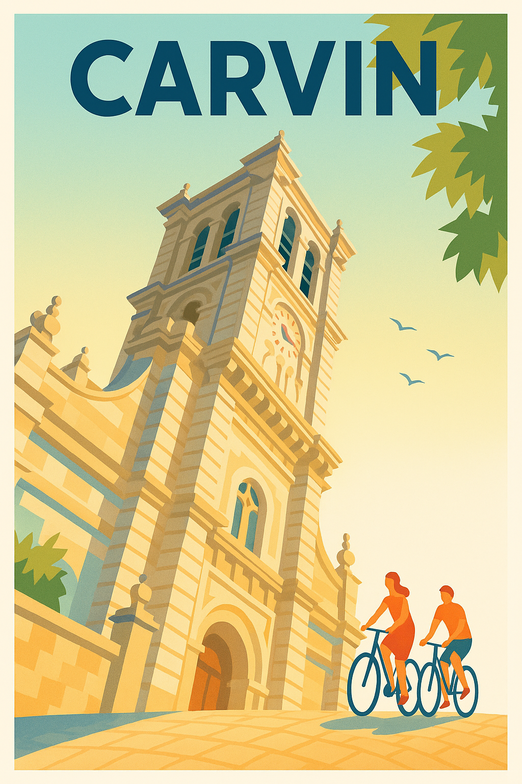 Affiche de Carvin - Escapade à vélo sous le clocher historique