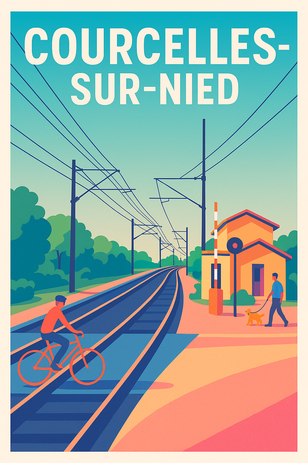Affiche de Courcelles-sur-Nied - L'élégance tranquille du quotidien
