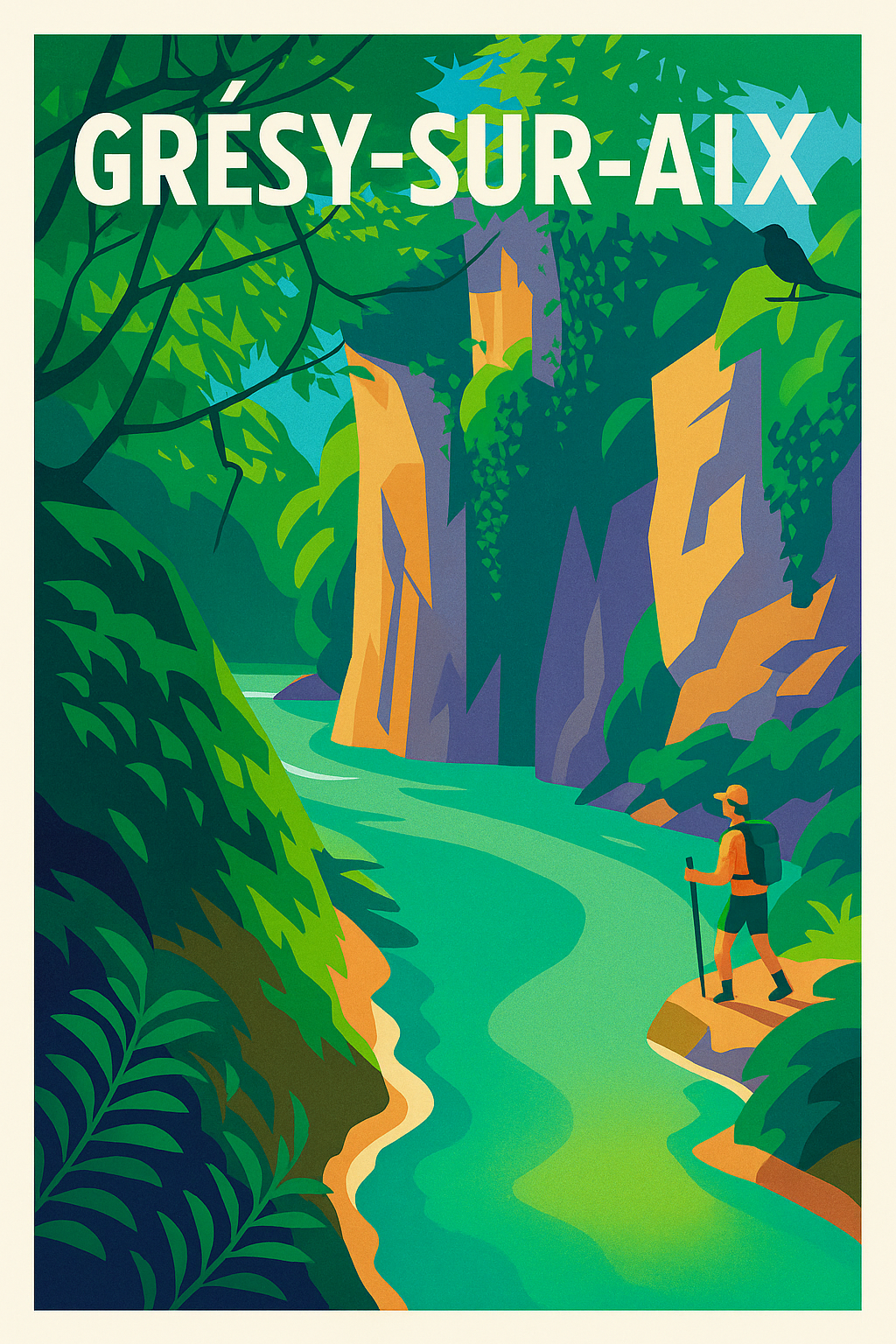 Affiche de Grésy-sur-Aix - Évasion Nature et Randonnée