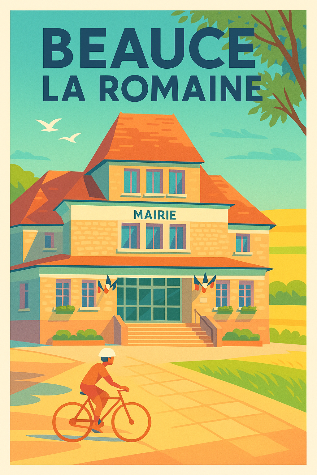 Affiche de Beauce la Romaine - Charme et tranquillité au cœur de la campagne
