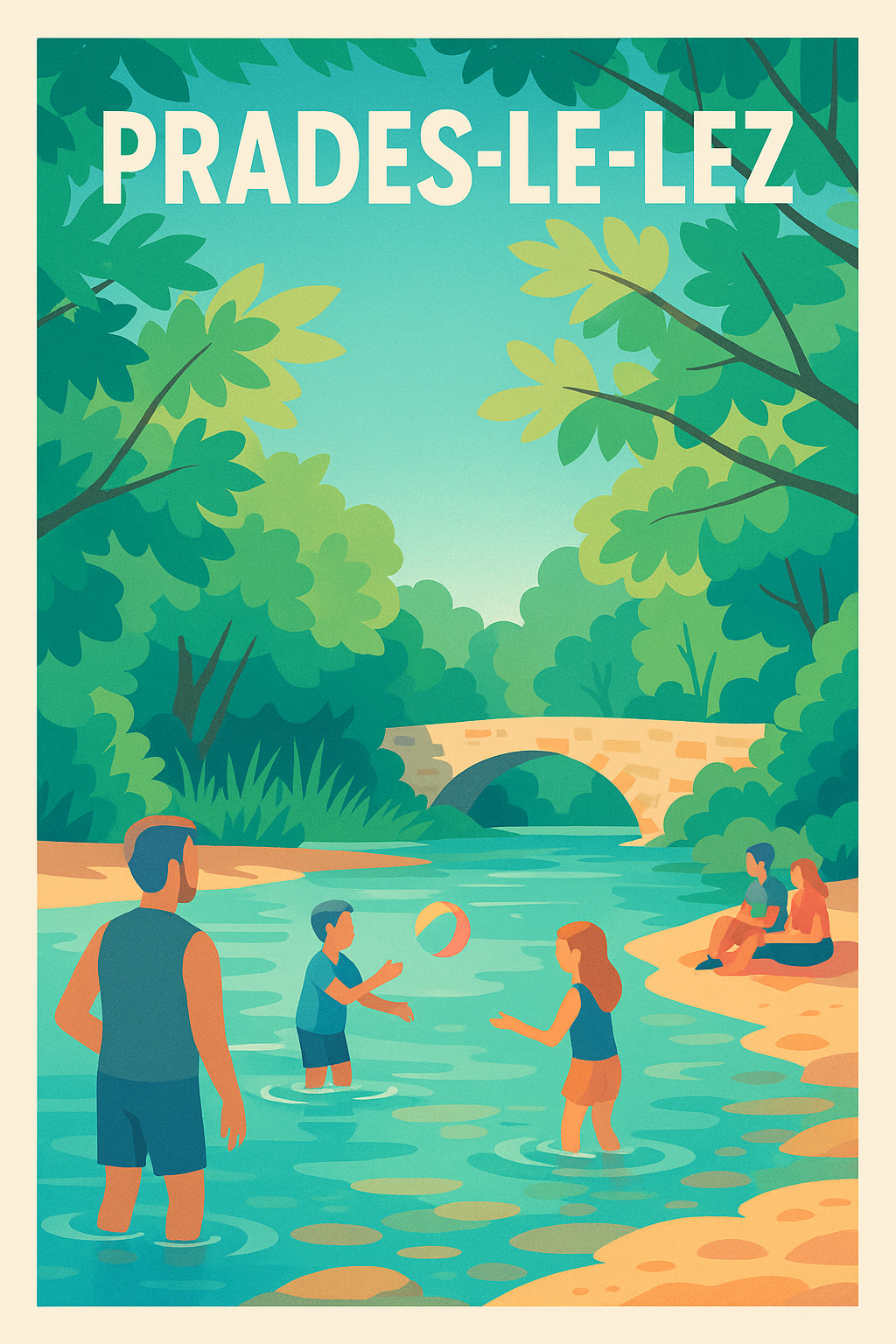 Affiche de Prades-le-Lez - Évasion nature et détente au bord de l'eau