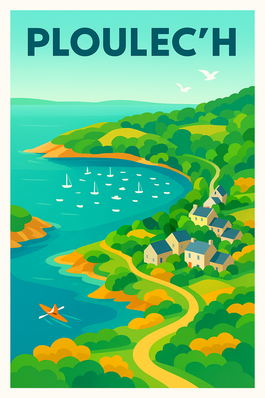 Affiche de Ploulec'h - Escapade sereine en bord de mer