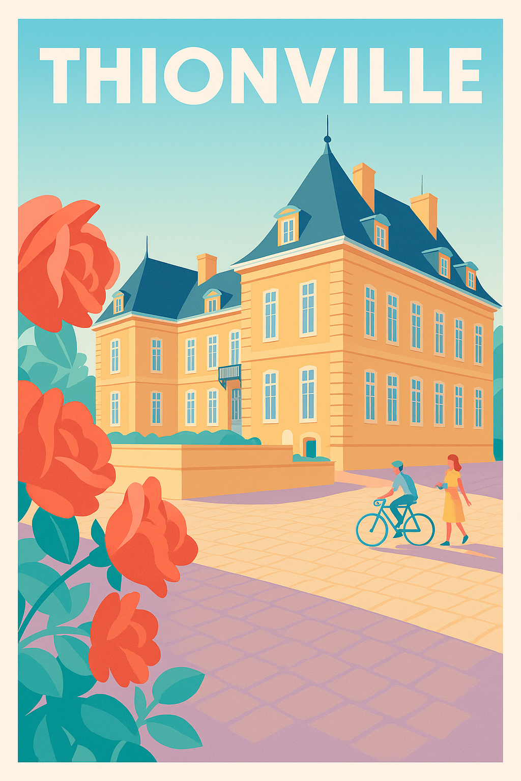Affiche Thionville — Elegance et charme à la française · poster d'art de Thionville