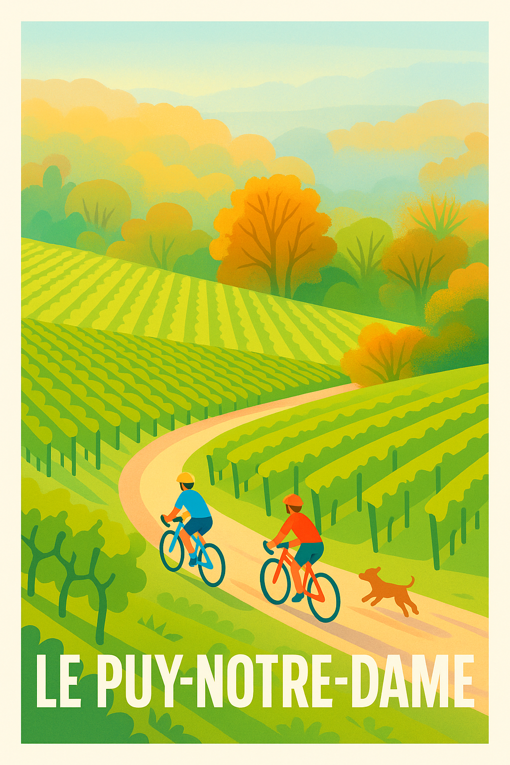 Affiche de Le Puy-Notre-Dame - Balade nature à vélo