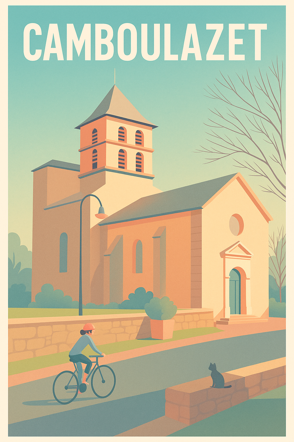 Affiche Camboulazet — Esprit paisible et authentique · poster d'art de Camboulazet