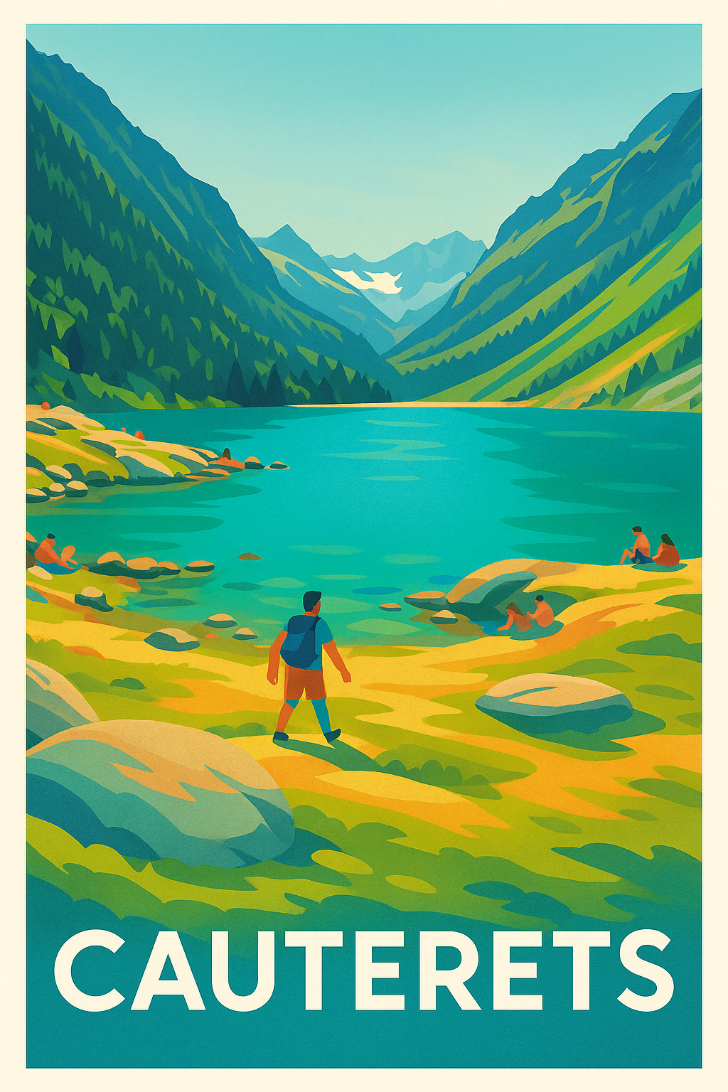 Affiche de Cauterets - Évasion au cœur des Pyrénées