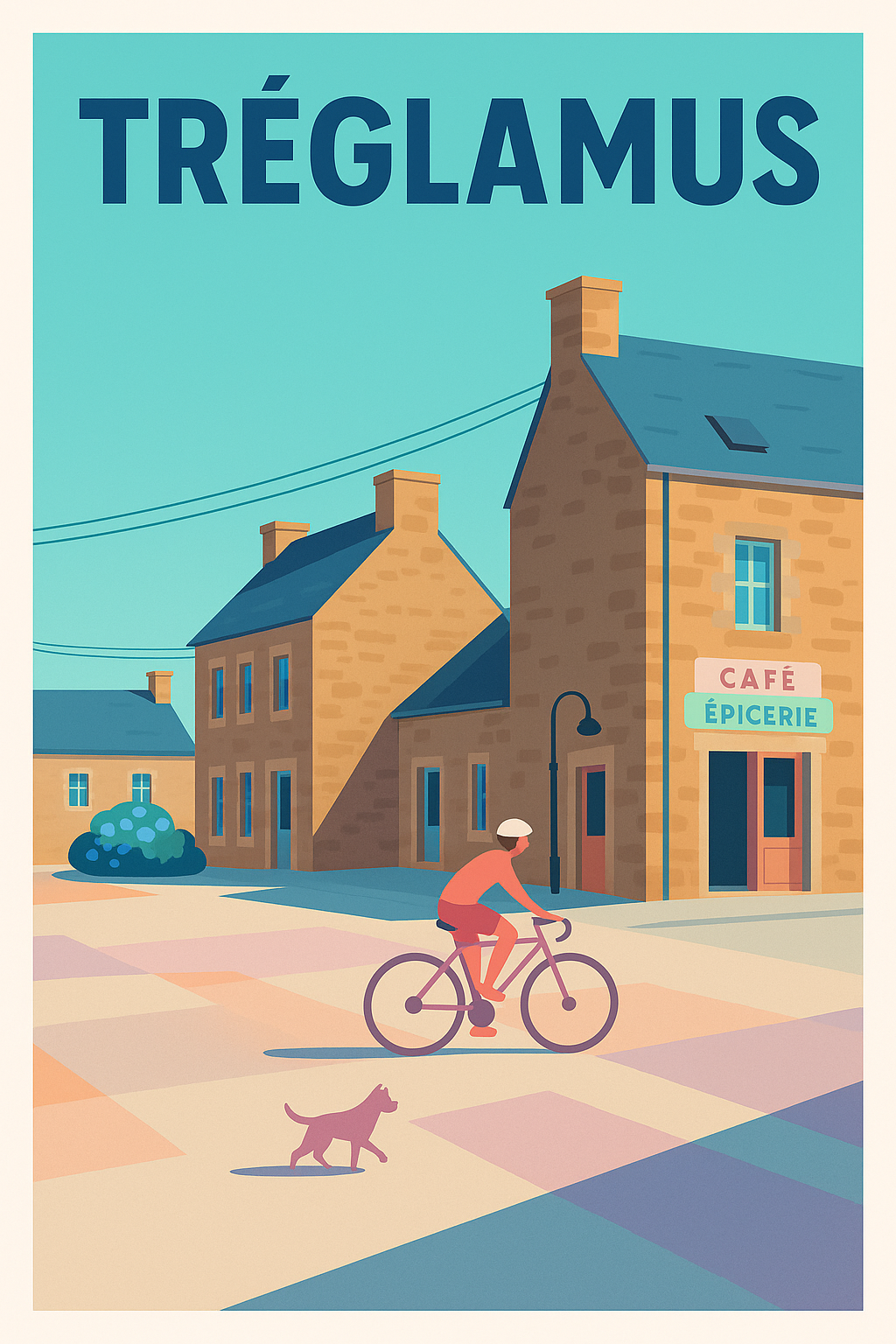 Affiche de Tréglamus - L'élégance paisible d'un village breton