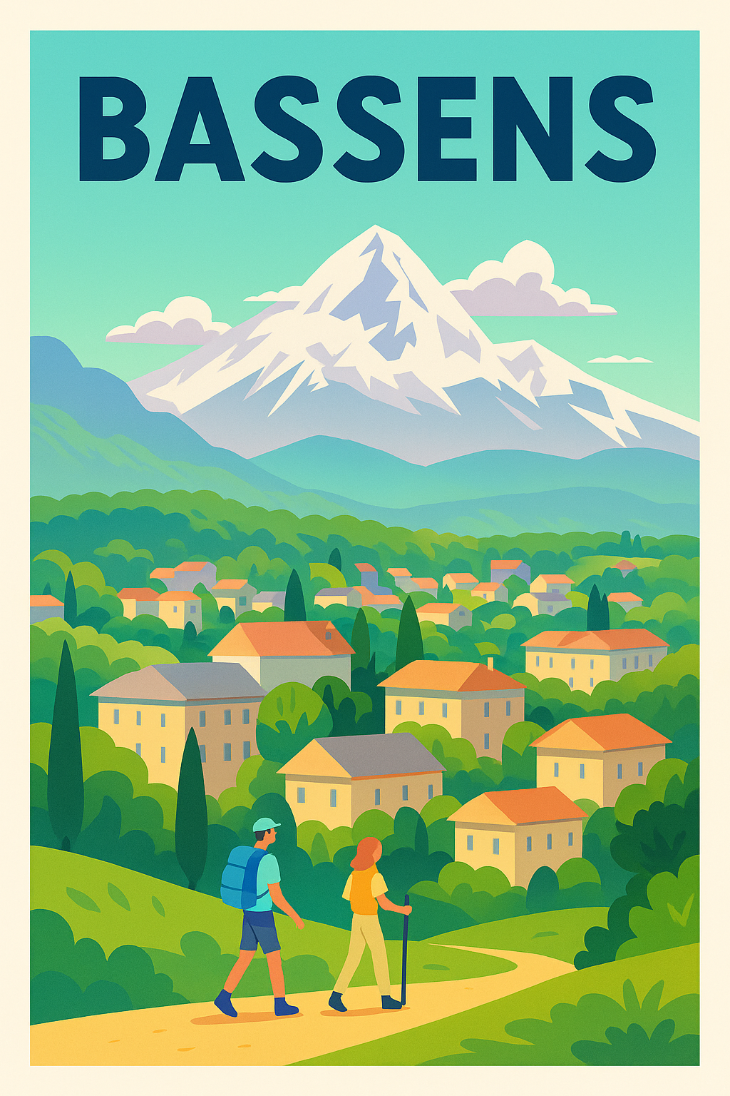 Affiche de Bassens - L'évasion entre nature et village pittoresque