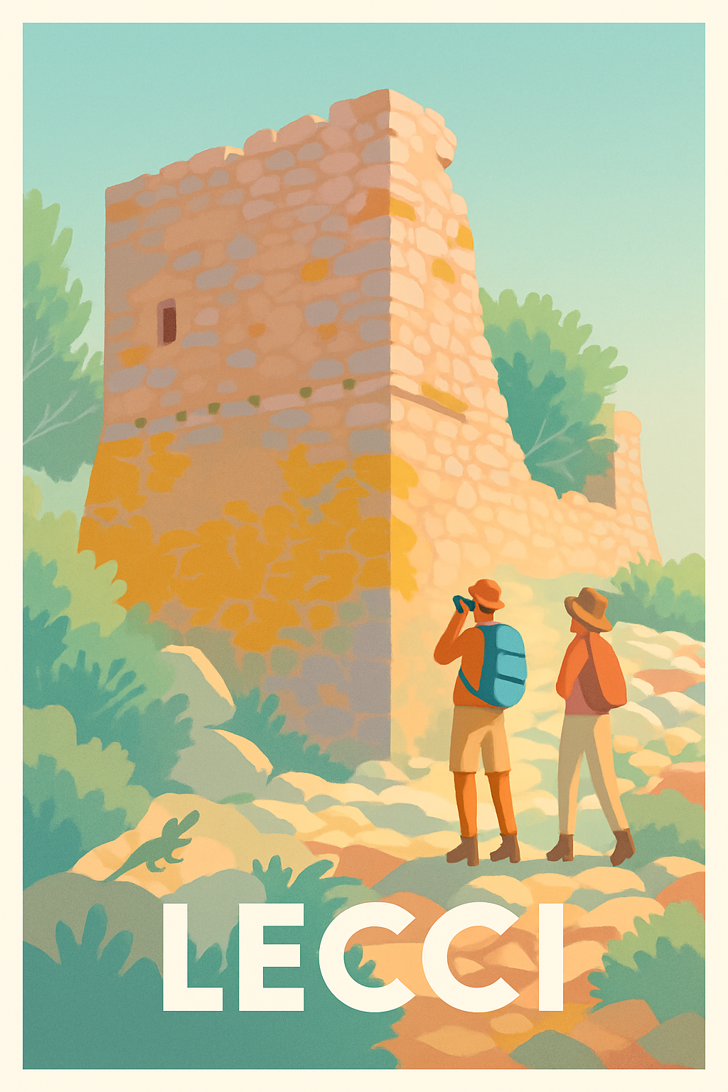 Affiche de Lecci - Explorez la beauté naturelle et historique