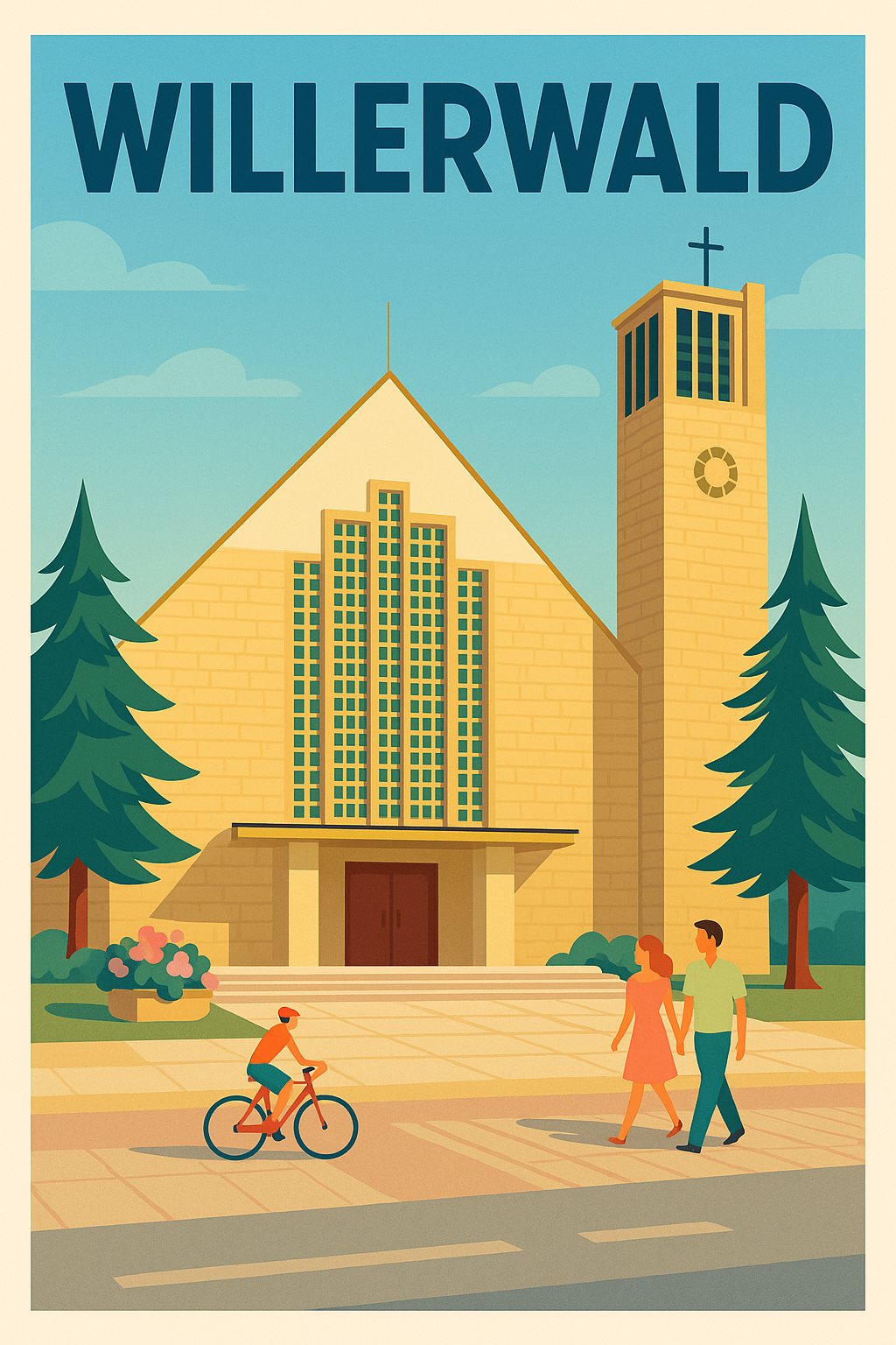 Affiche de Willerwald - Charme paisible et architecture emblématique