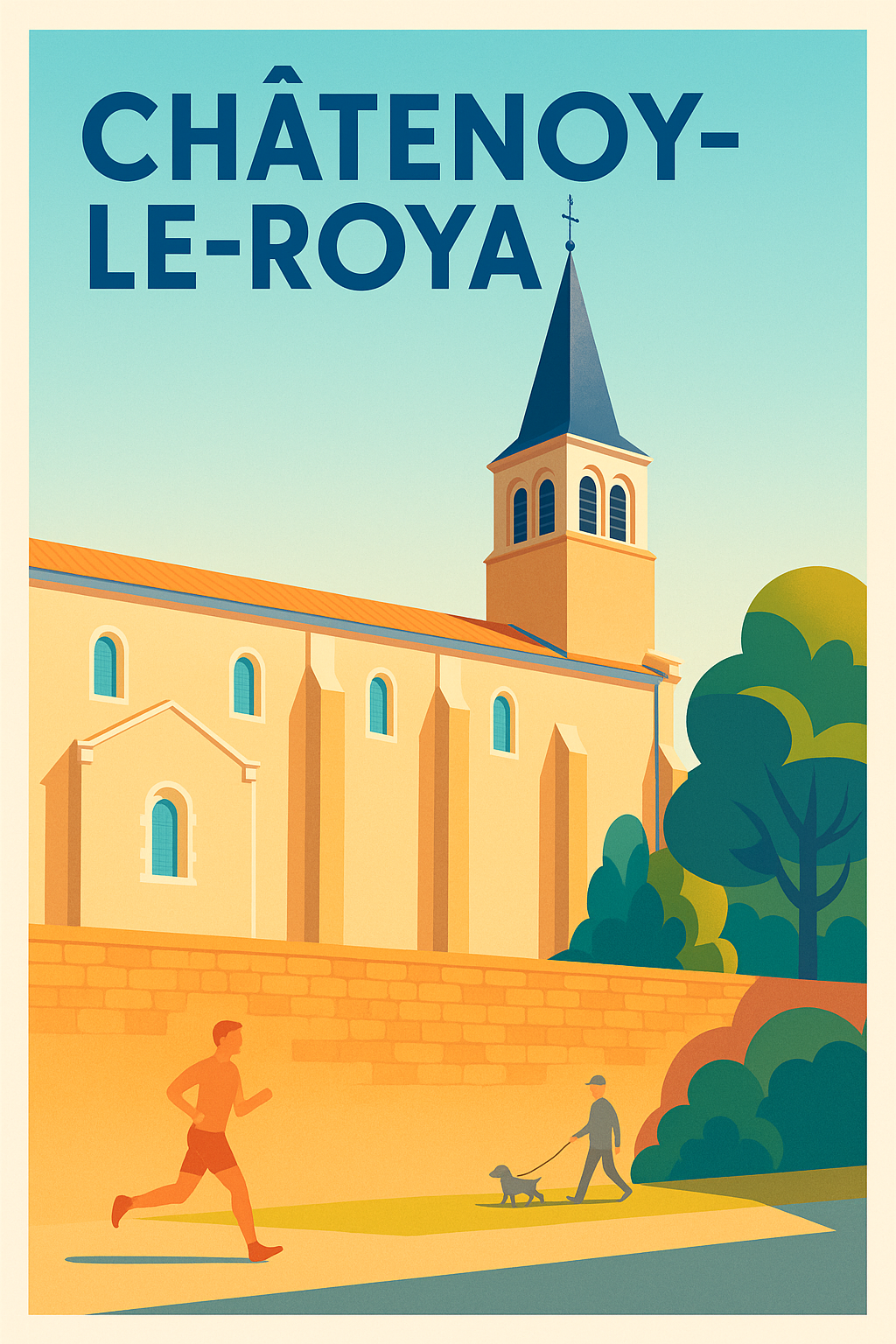 Affiche de Châtenoy-le-Royal - Charme et sérénité au cœur de la ville
