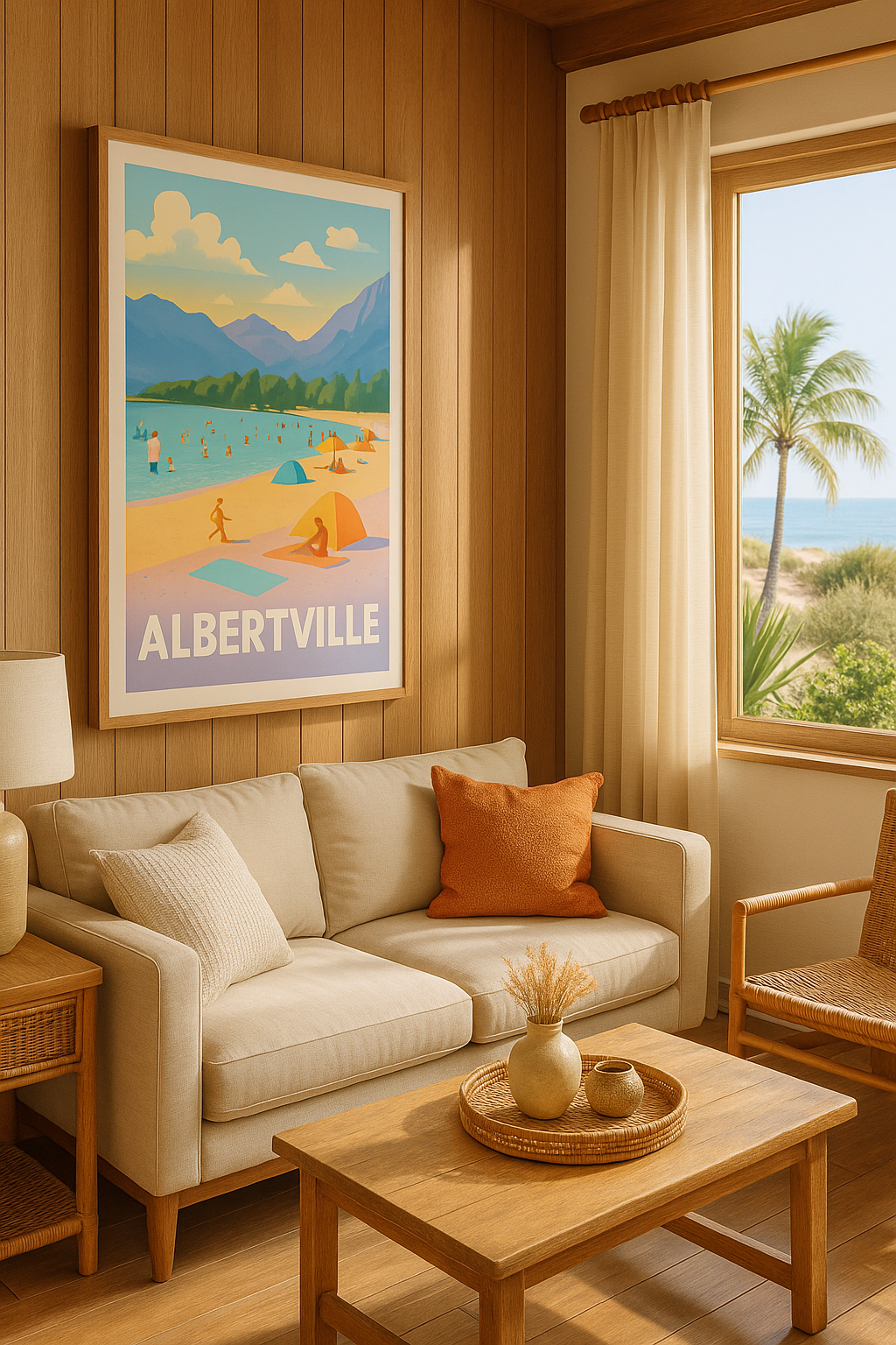 Mise en situation Affiche Albertville - Évasion balnéaire au pied des montagnes