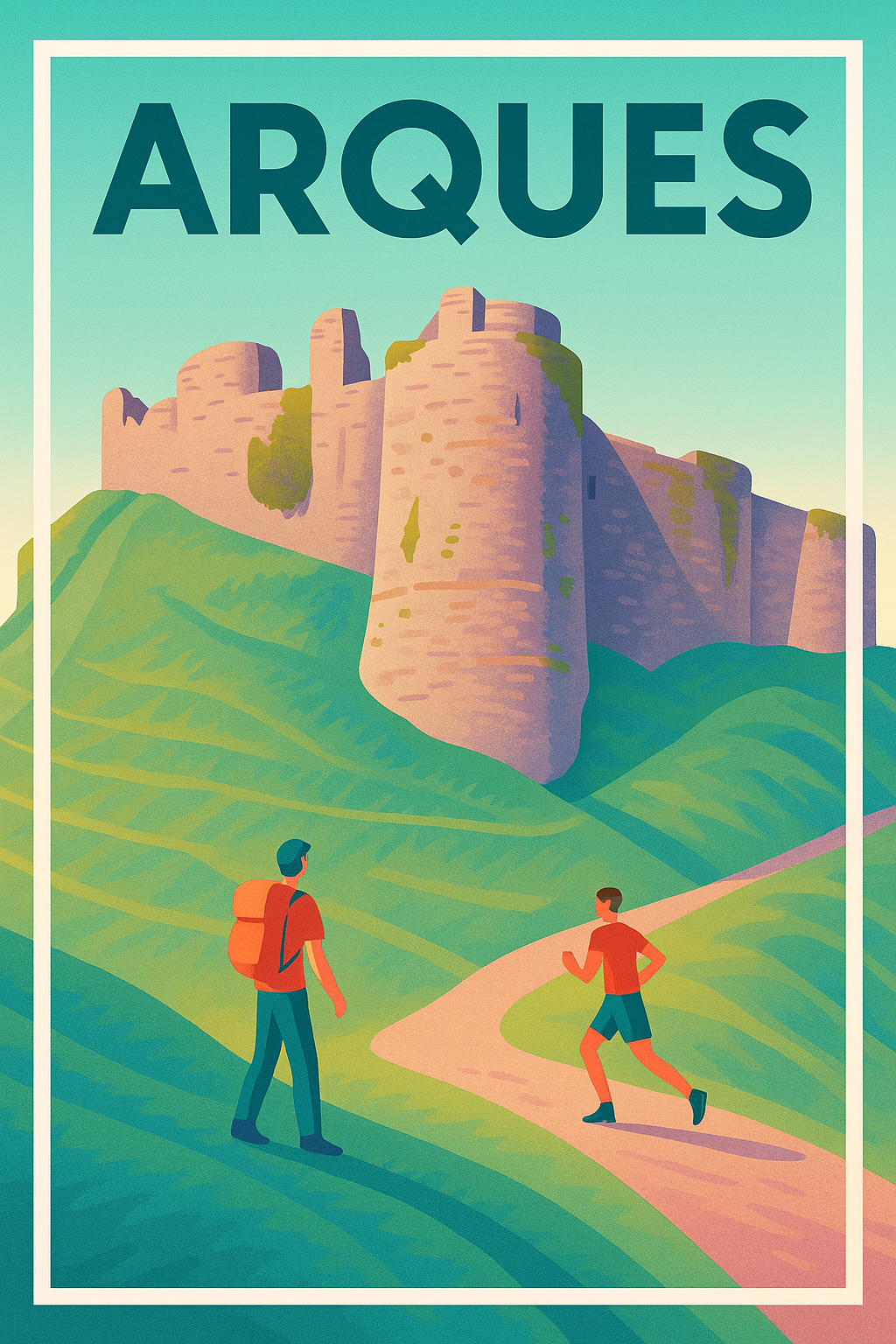 Affiche de Arques - Explorez les majestueuses ruines médiévales