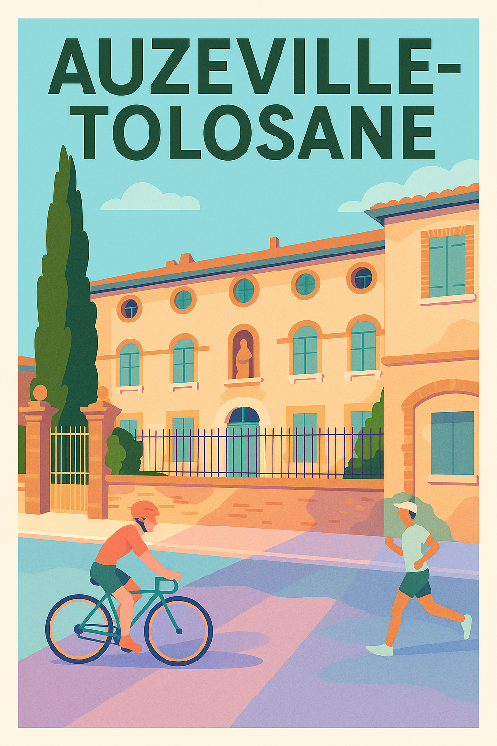 Affiche de Auzeville-Tolosane - Ambiance sportive et douceur de vivre