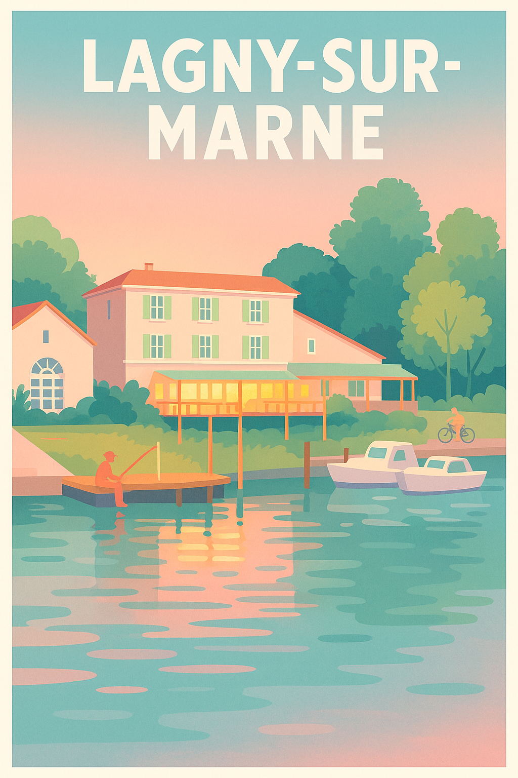 Affiche de Lagny-sur-Marne - Sérénité au bord de l'eau